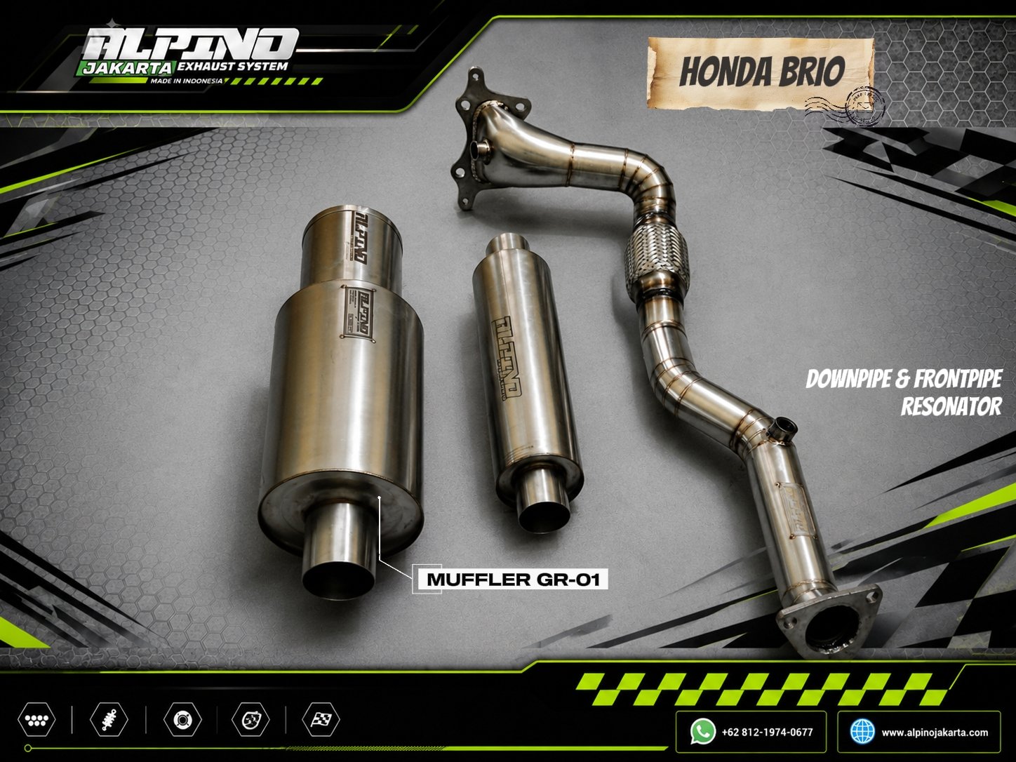 Knalpot Honda Brio
